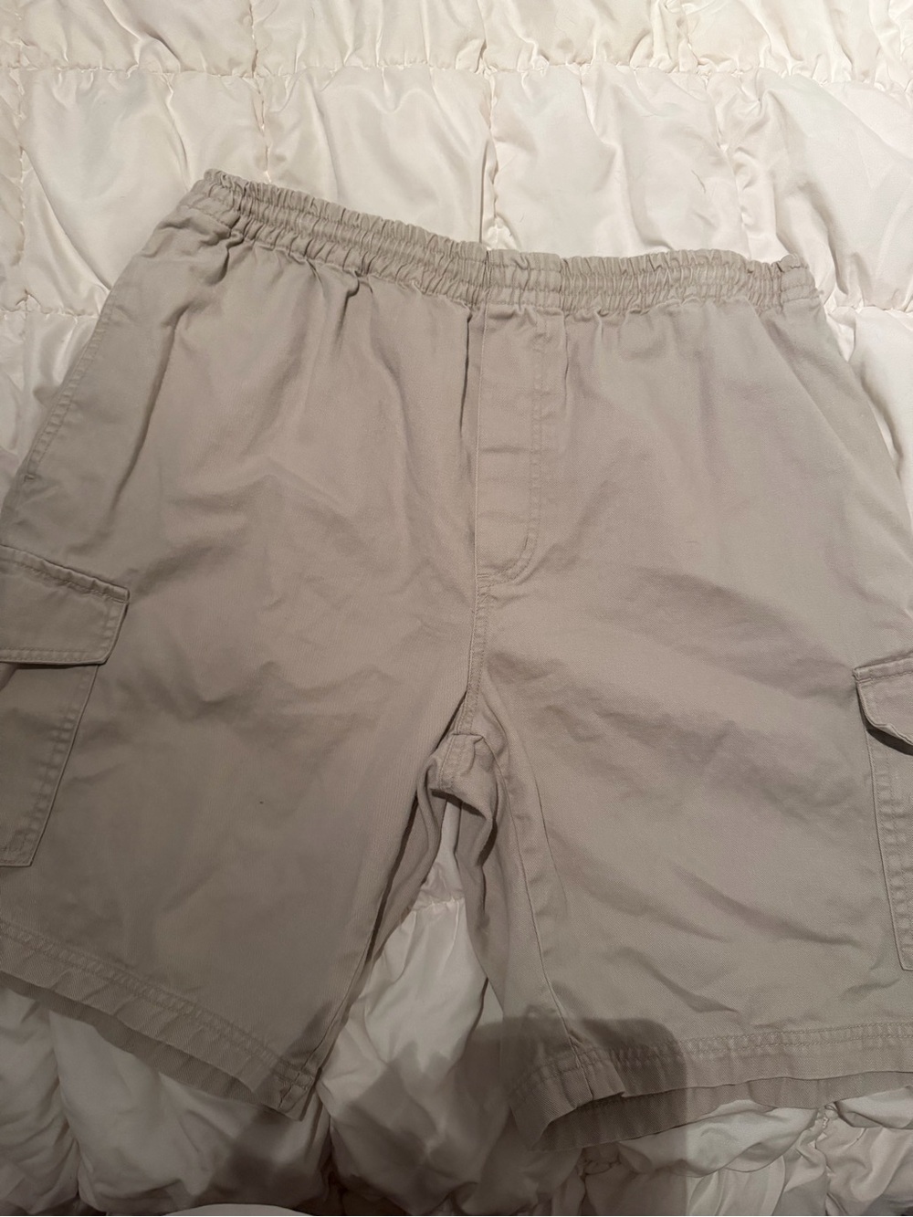 Men's North crest Cargo Shorts in Light Beige
